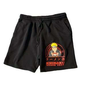 Black Naruto Adult Shorts Shippuden Collection Ichiraku Ramen M‎ 32-34
